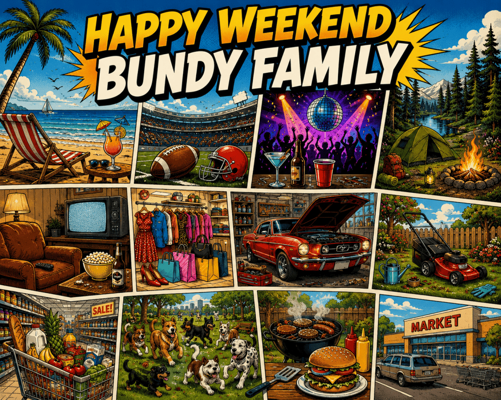 Happy Weekend, Bundy Family!