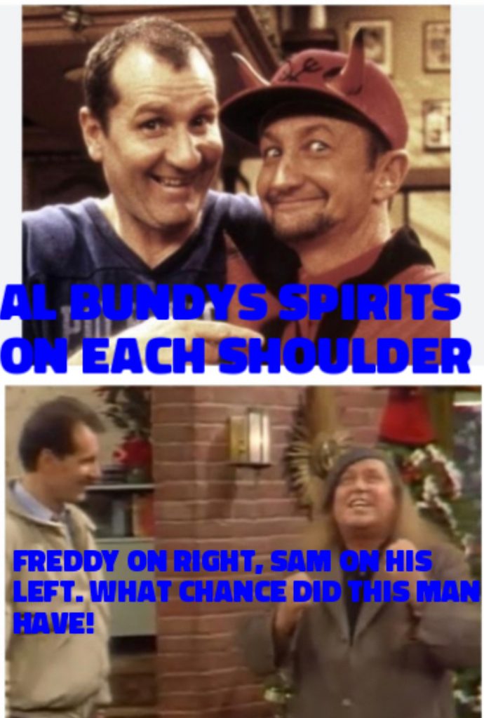 Married with Children al bundy spirits on shoulders