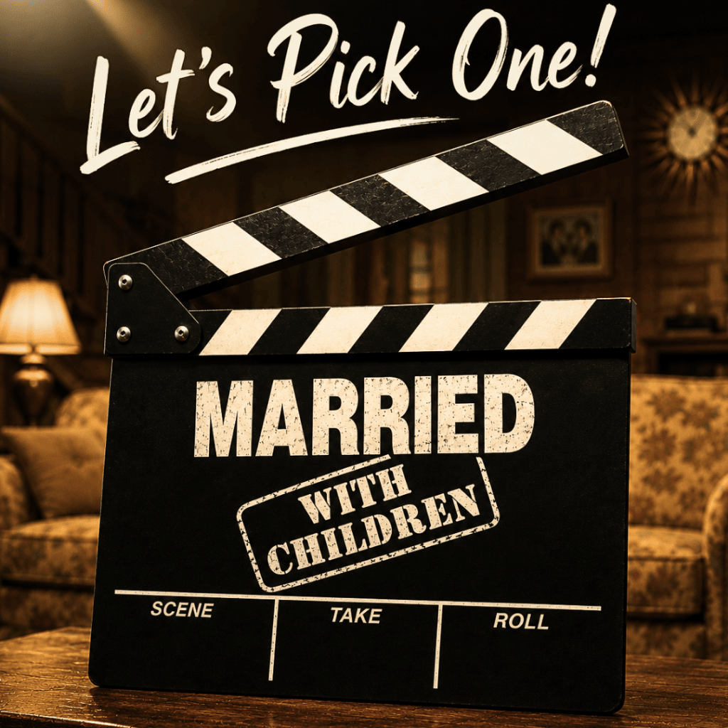 Married with Children lets pick one clapperboard